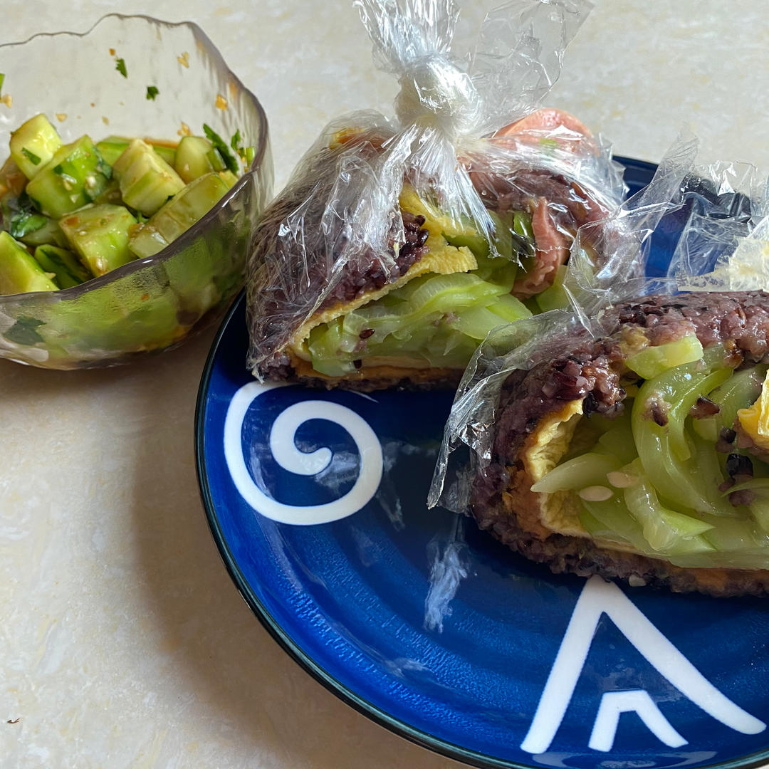 好吃🉐️感动😹的【紫米饭团】，看图秒会❗️