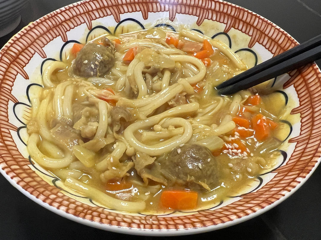 咖喱肥牛乌冬面