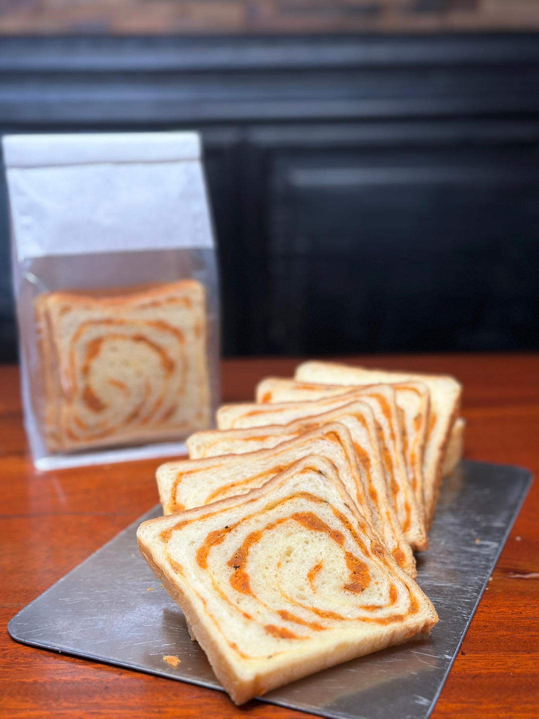 咸蛋黄肉松吐司🍞/经典馅料咸口吐司