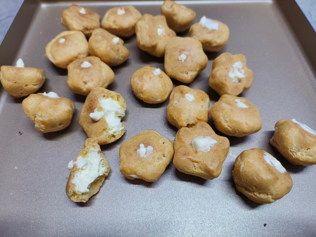 简单易成功的奶油小泡芙做法