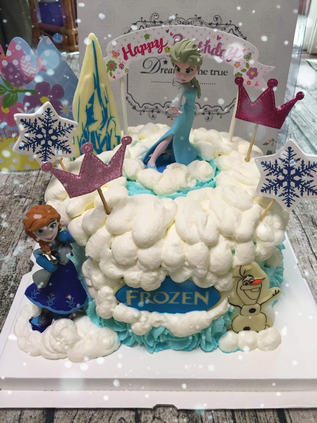 冰雪奇缘蛋糕
