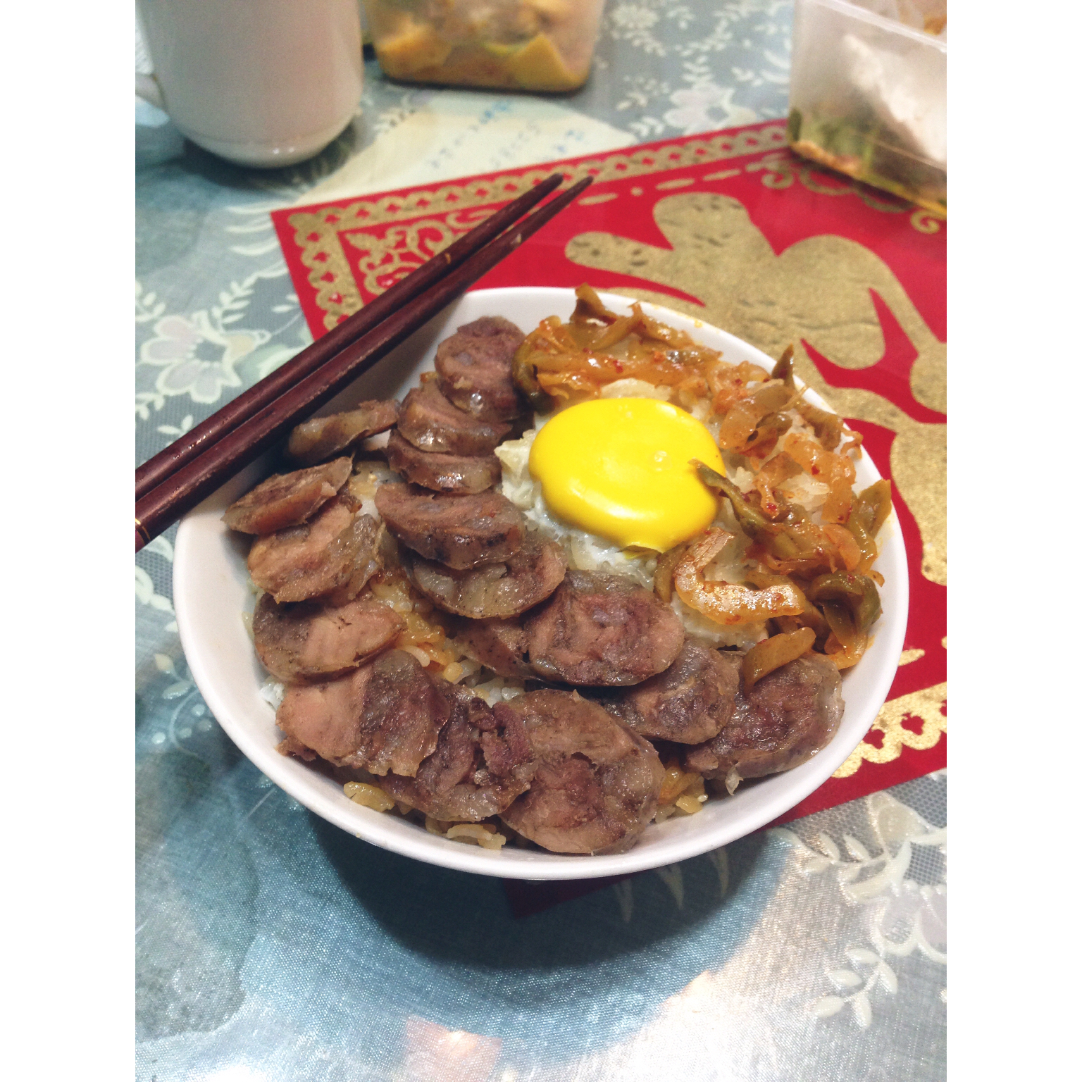 香肠煲仔饭