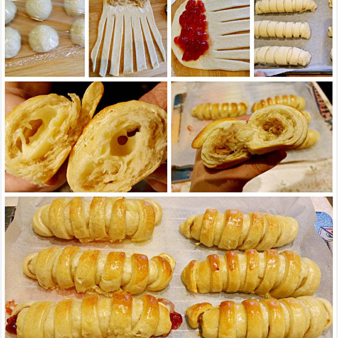 毛毛虫肉松面包