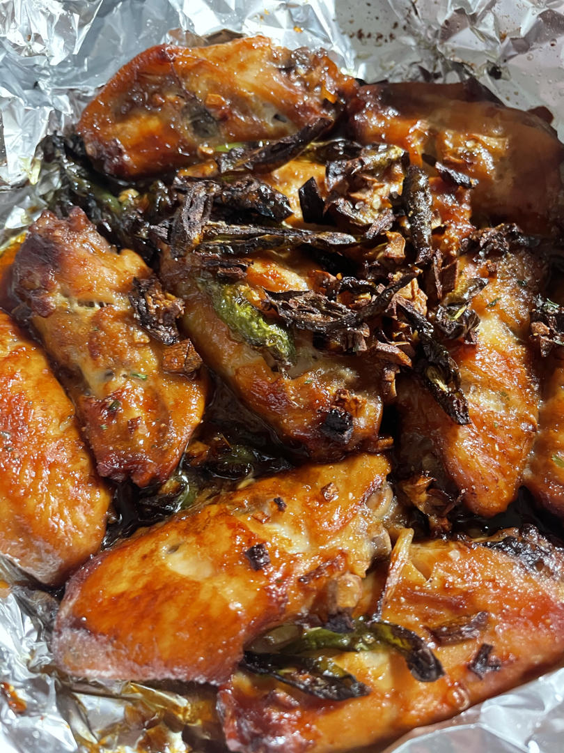 香煎蒜香鸡翅(无需烤箱