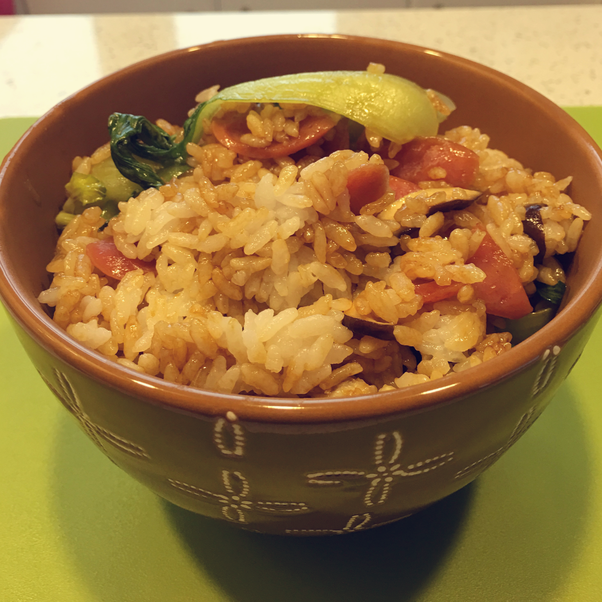 【电饭煲腊肠煲仔饭】
