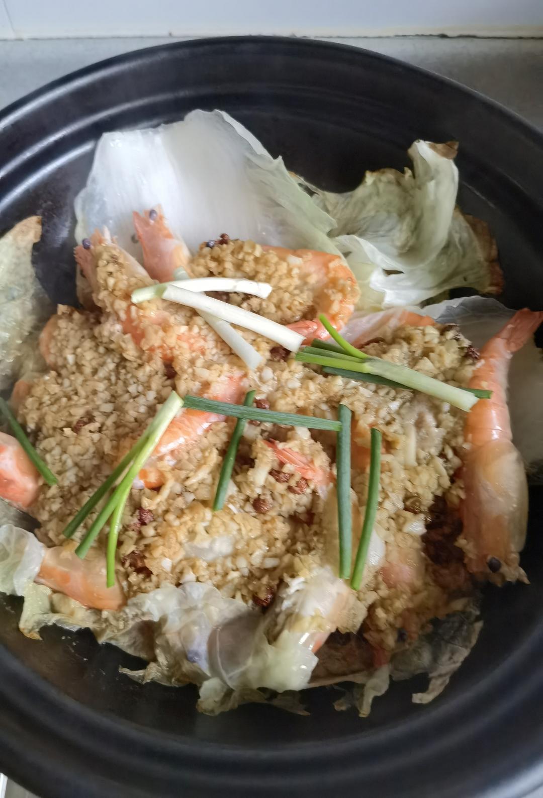 蒜蓉粉丝虾煲