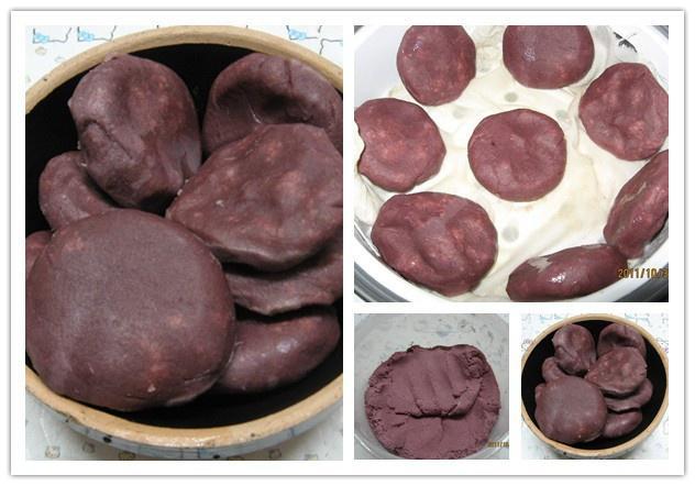 紫薯荞麦粑的做法