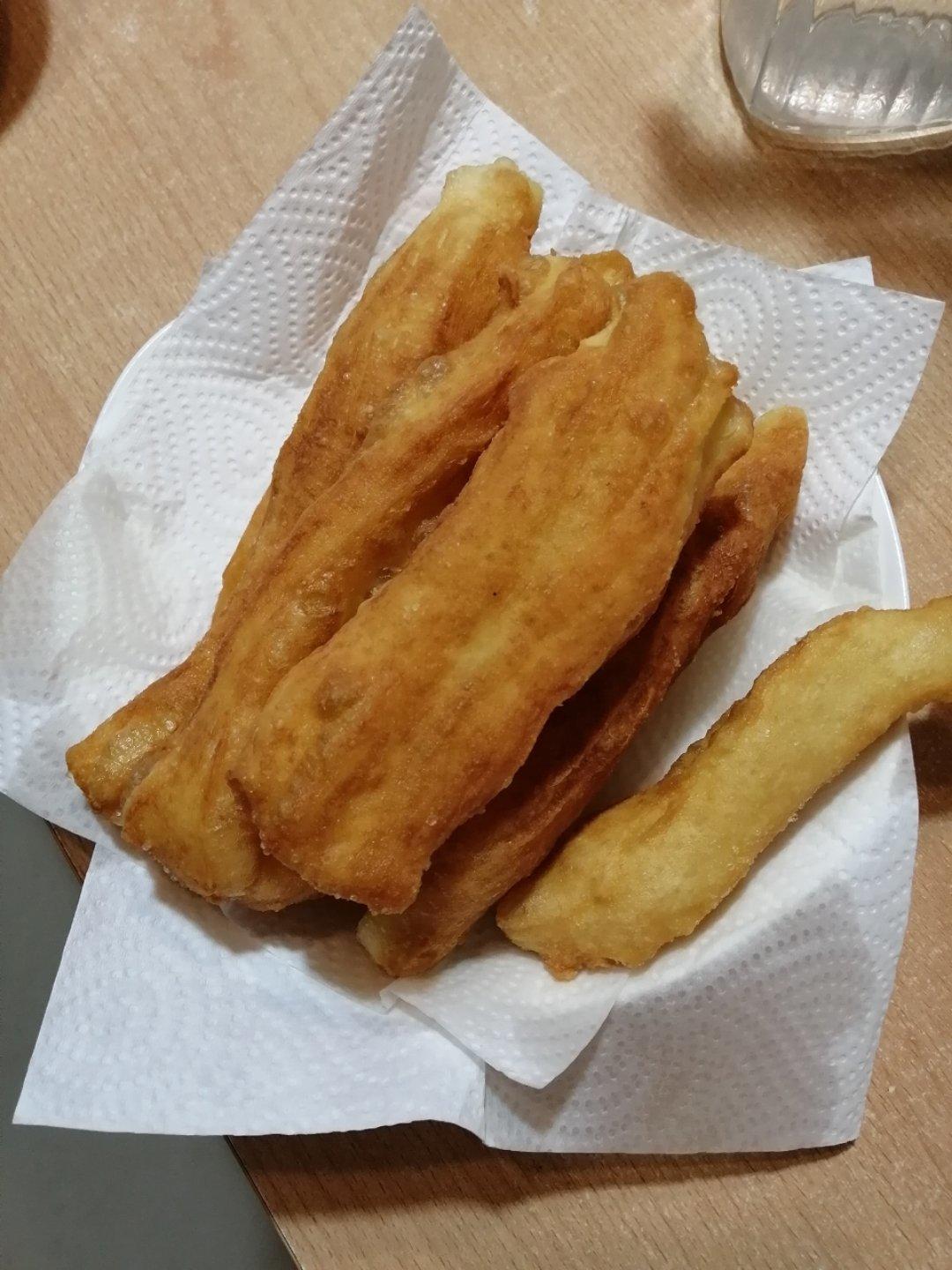 自制无泡打粉油条