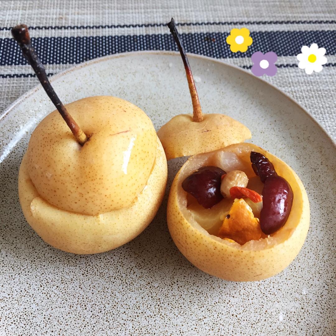 冰糖炖雪梨(化痰止咳)