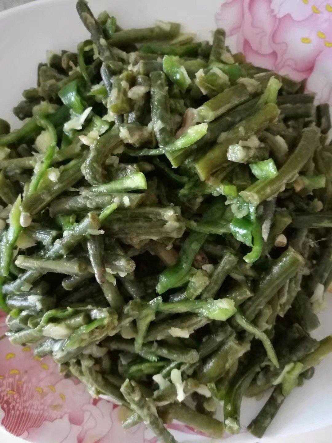 健康少油蒜泥拌长豆（豇豆）