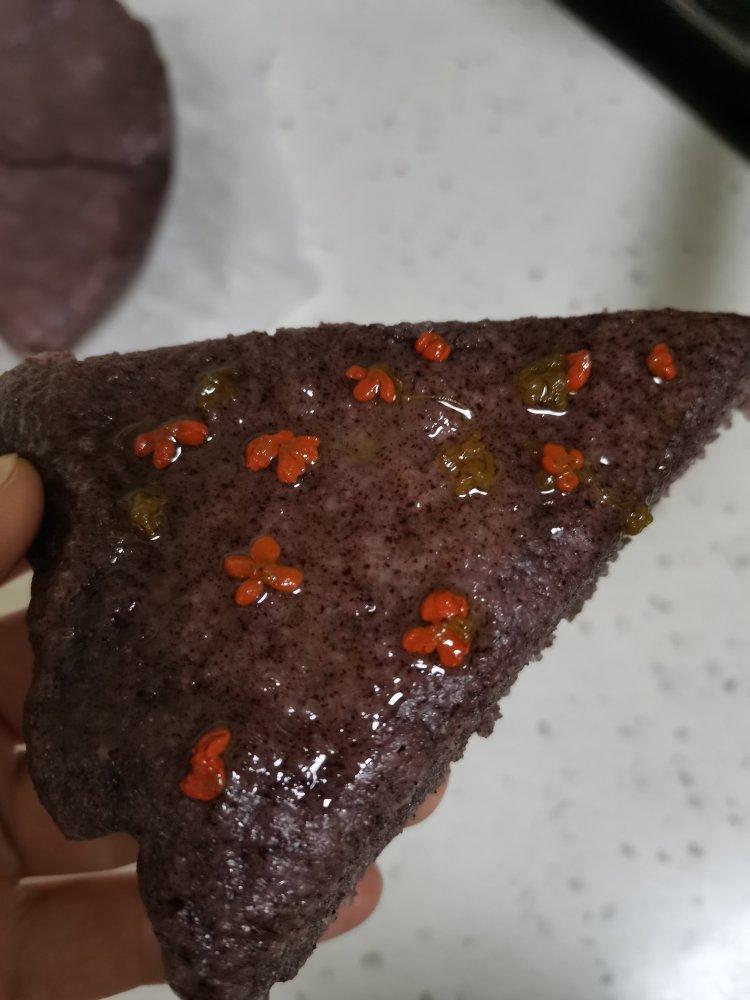 好吃不上火蒸着吃的黑米糕