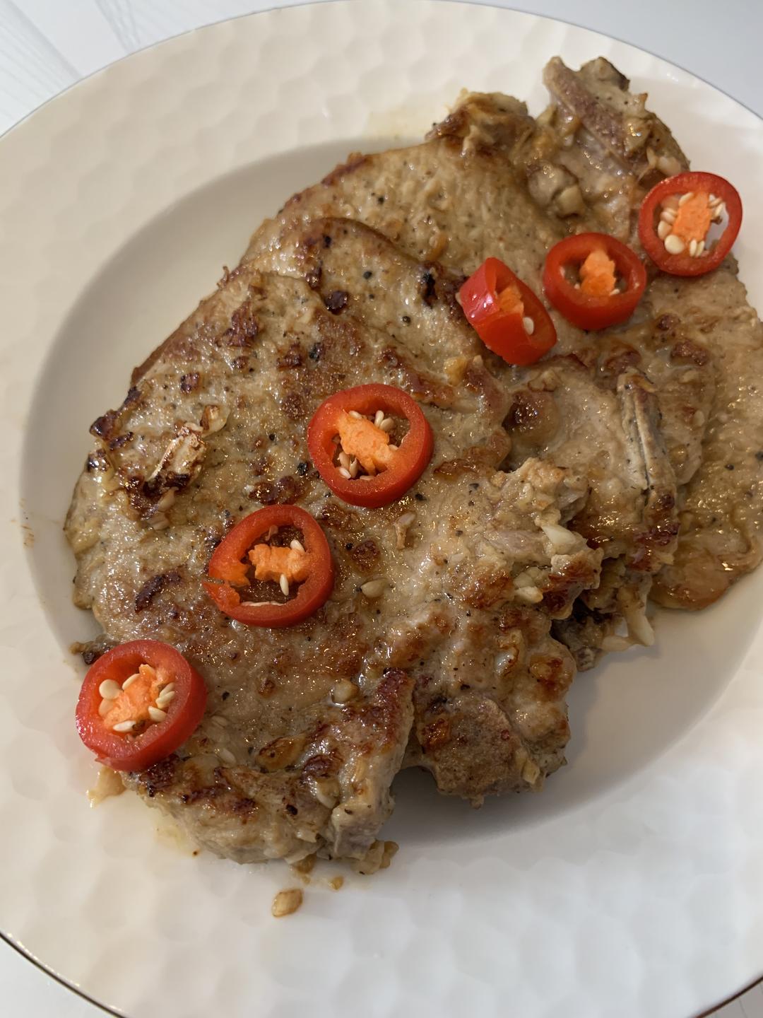 黑椒蒜香猪大排