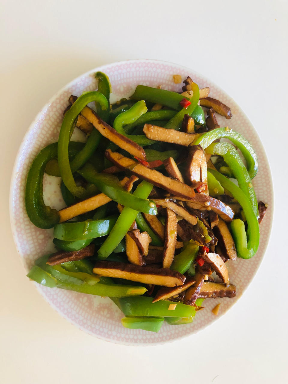 青红椒炒香干‼️给肉都不换