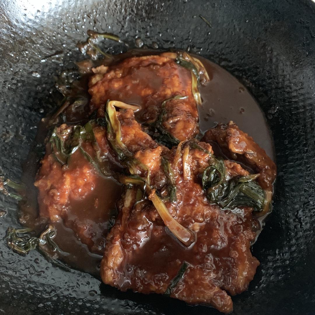 葱烤大排味道嗲，一块大排一碗饭!