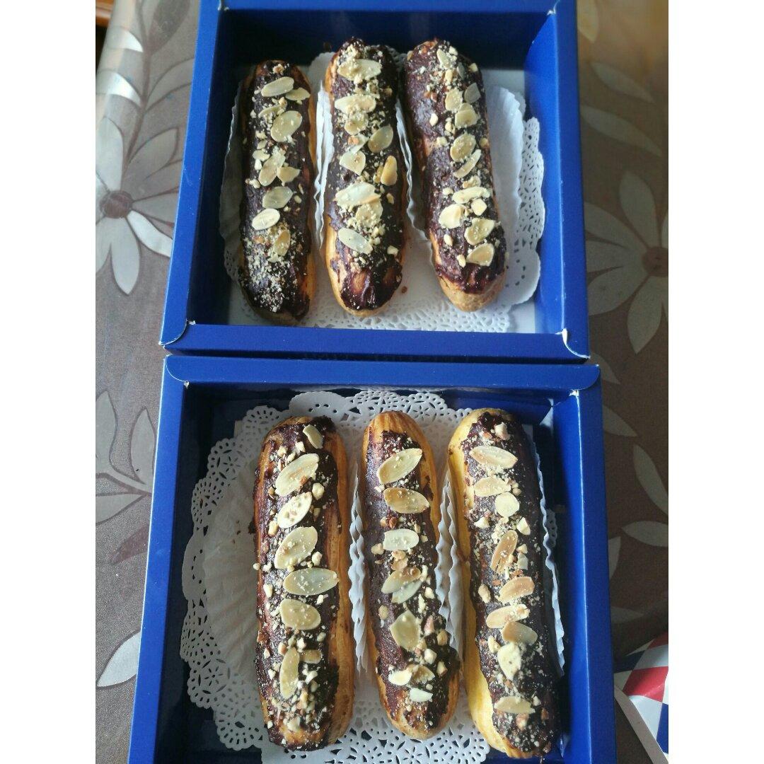 （视频菜谱）手指泡芙 Éclair／闪电泡芙