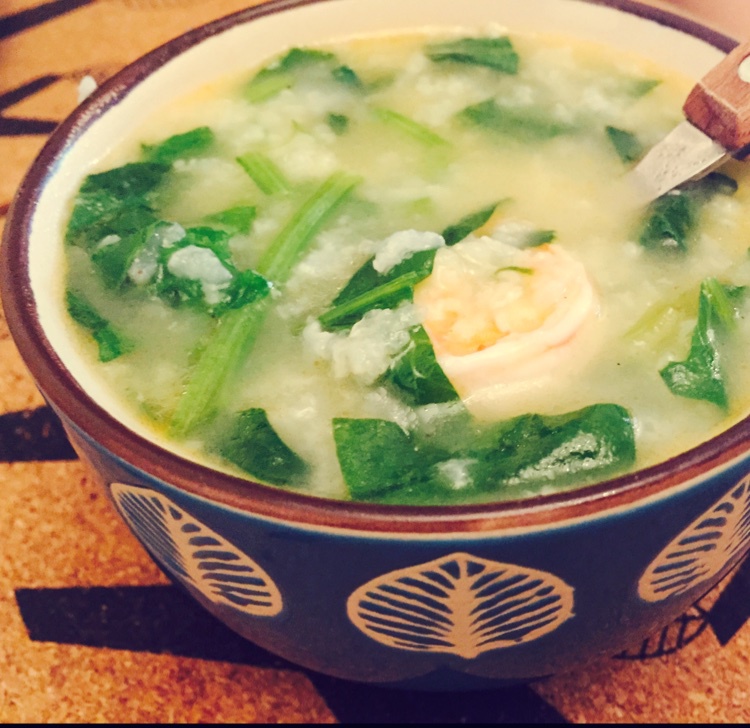 鲜虾砂锅粥