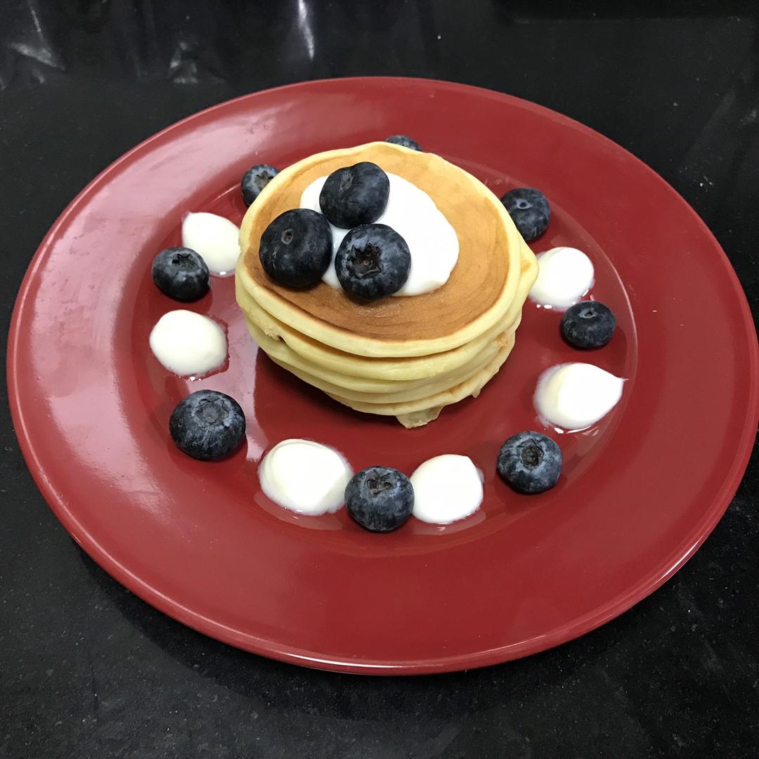 松软的酸奶松饼 Yogurt Pancake（无油无糖）