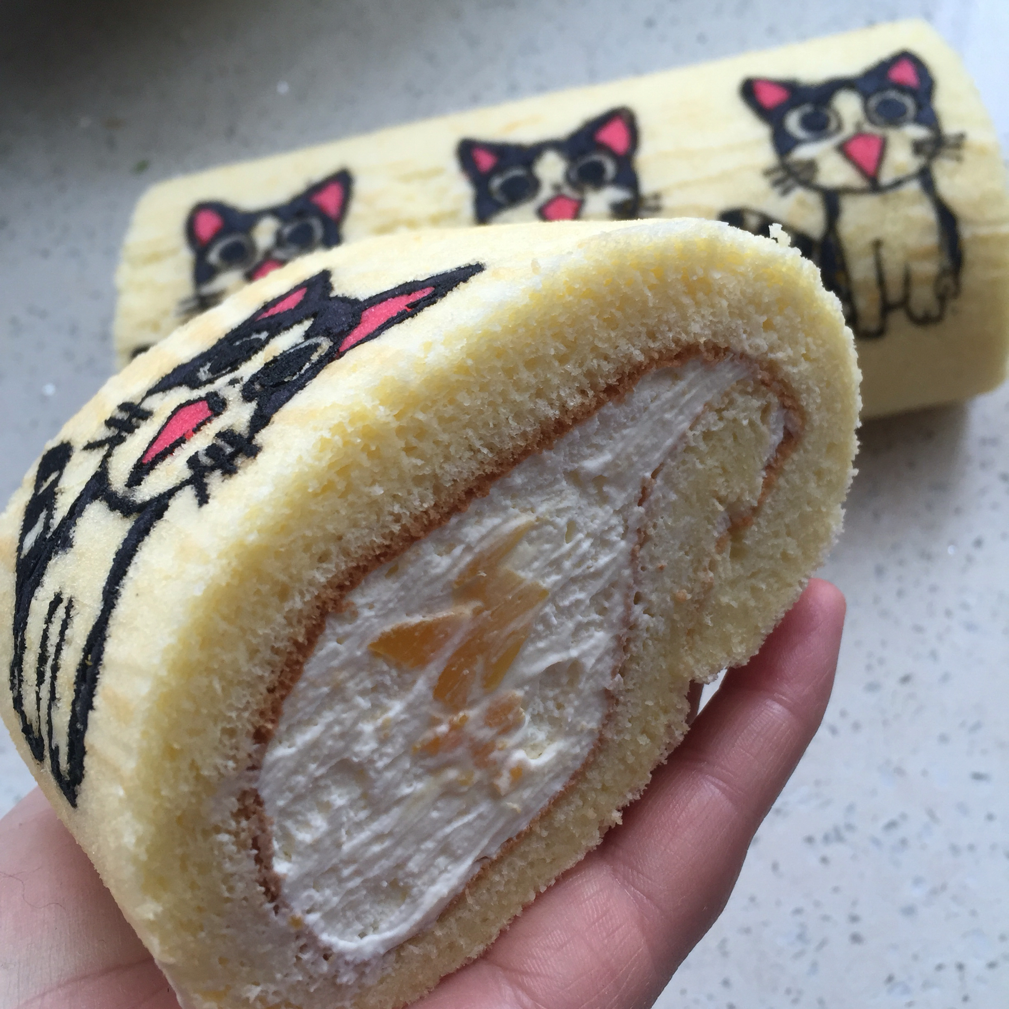 细腻零消泡彩绘蛋糕卷图案面糊制作方法