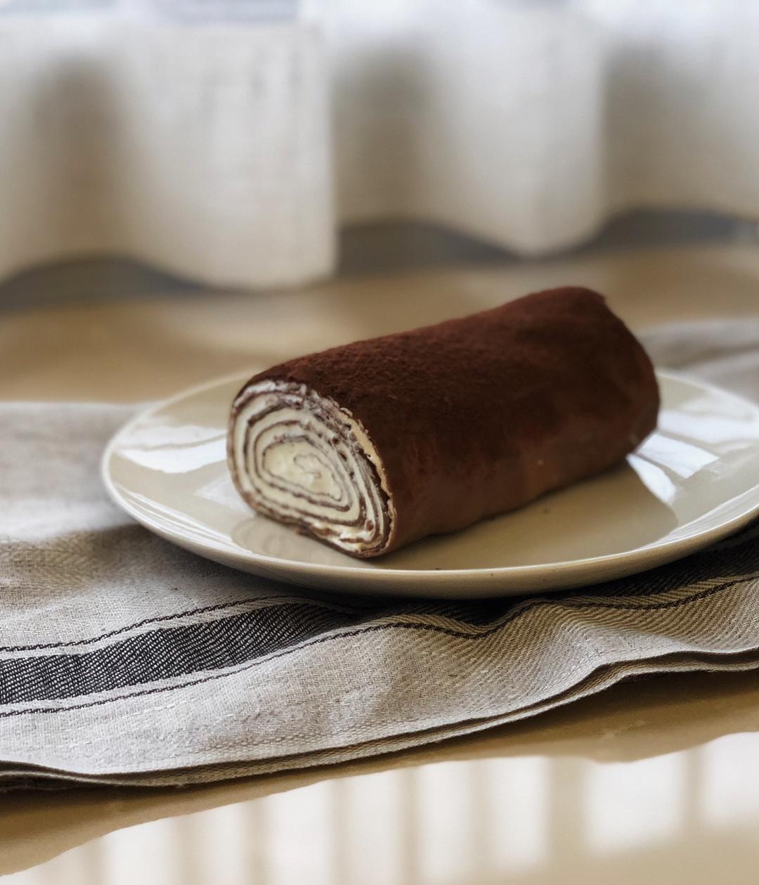 网红食谱│抹茶毛巾卷