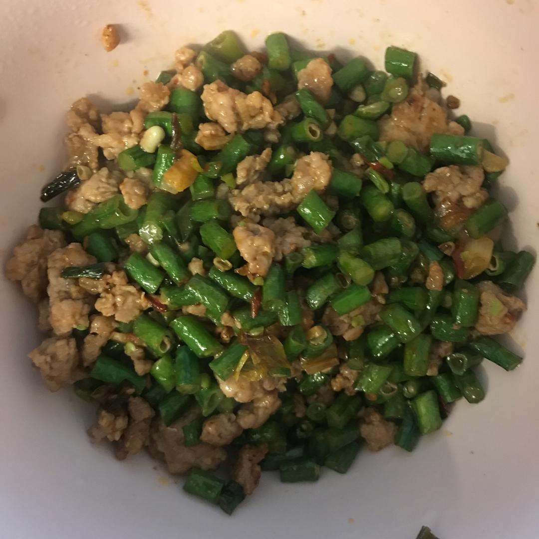 肉沫豆角下饭菜