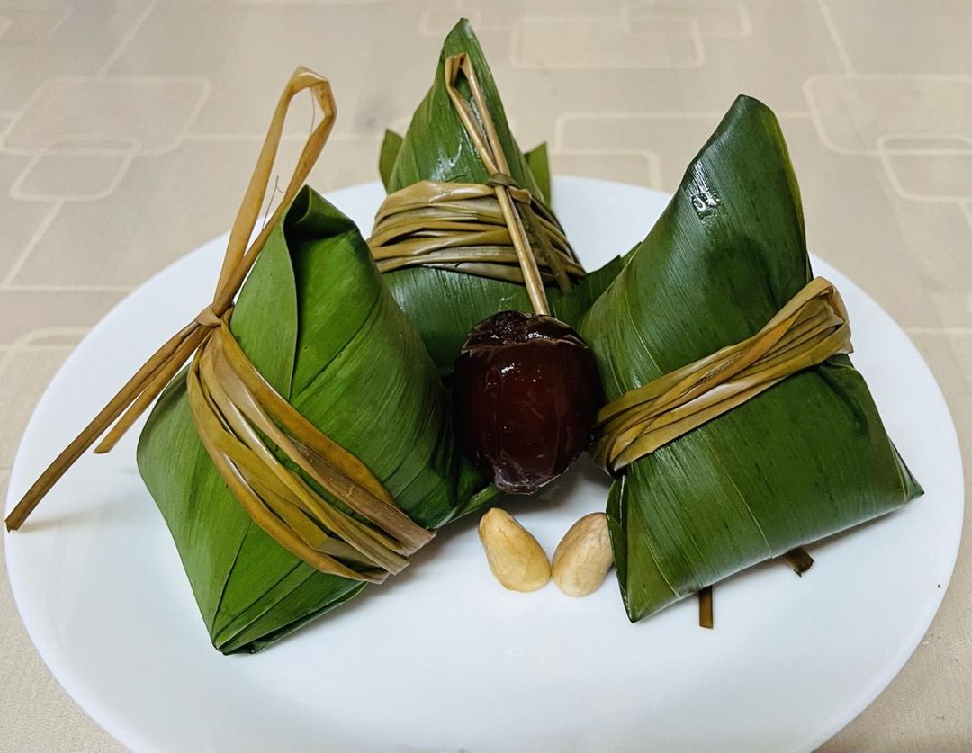 三角粽的包法