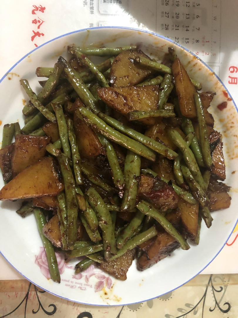 土豆炖豆角