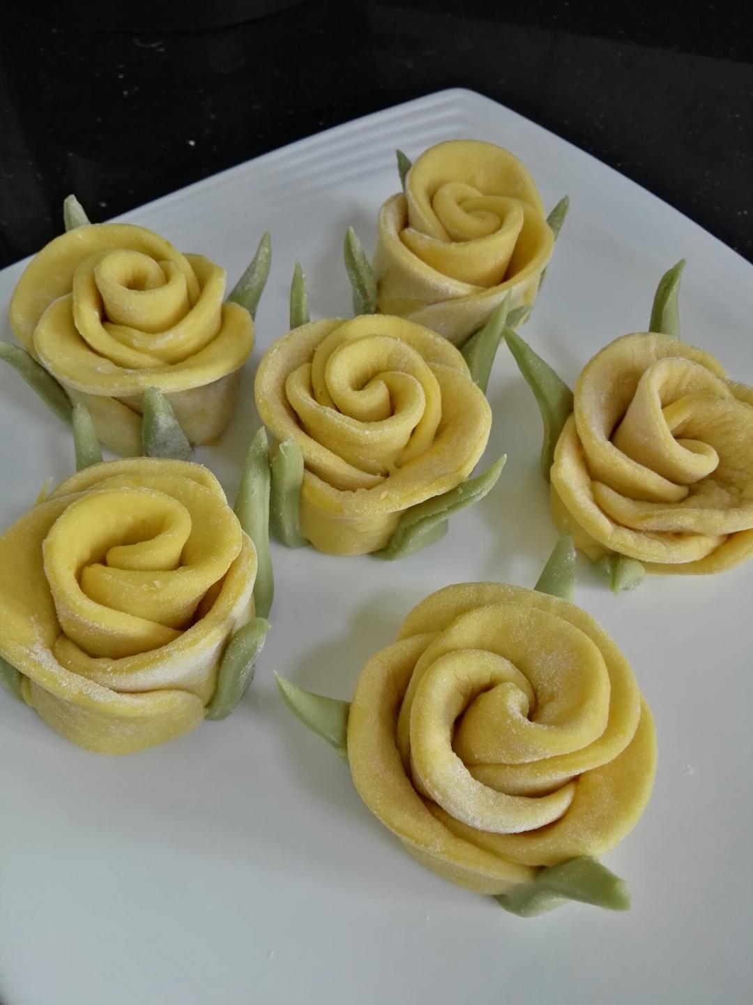 南瓜玫瑰花馒头