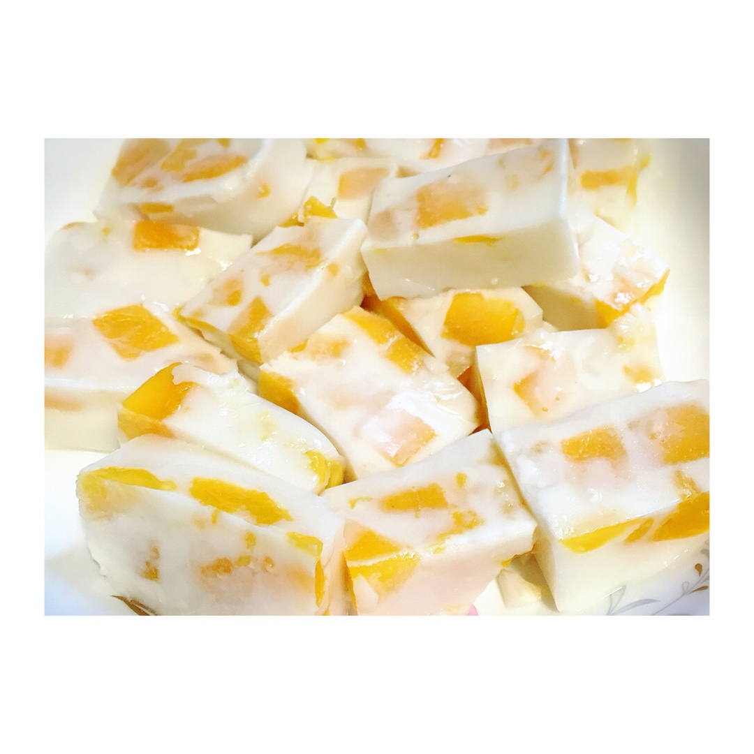 午后小甜点芒果椰汁糕教程