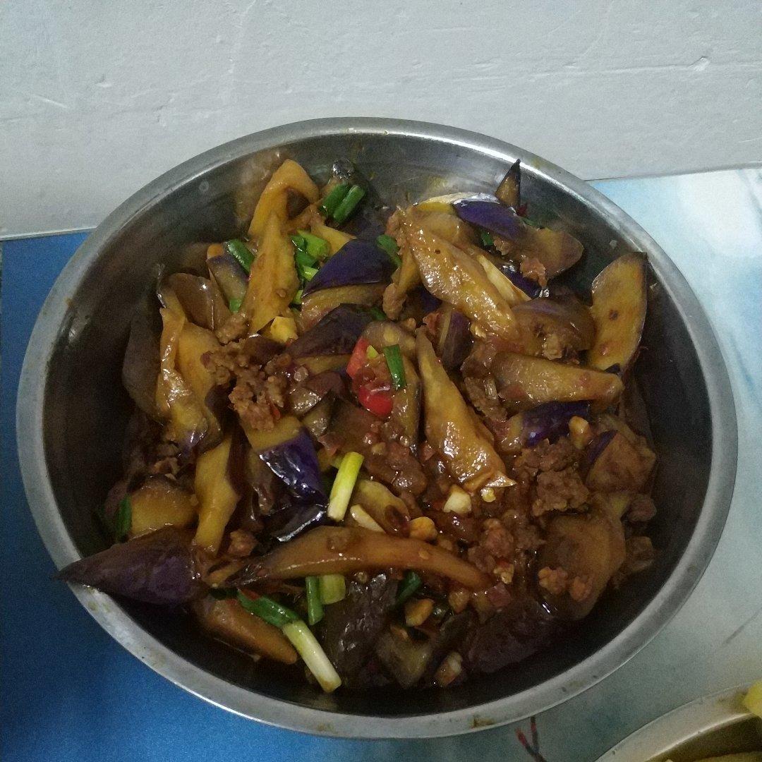红烧肉沫茄子