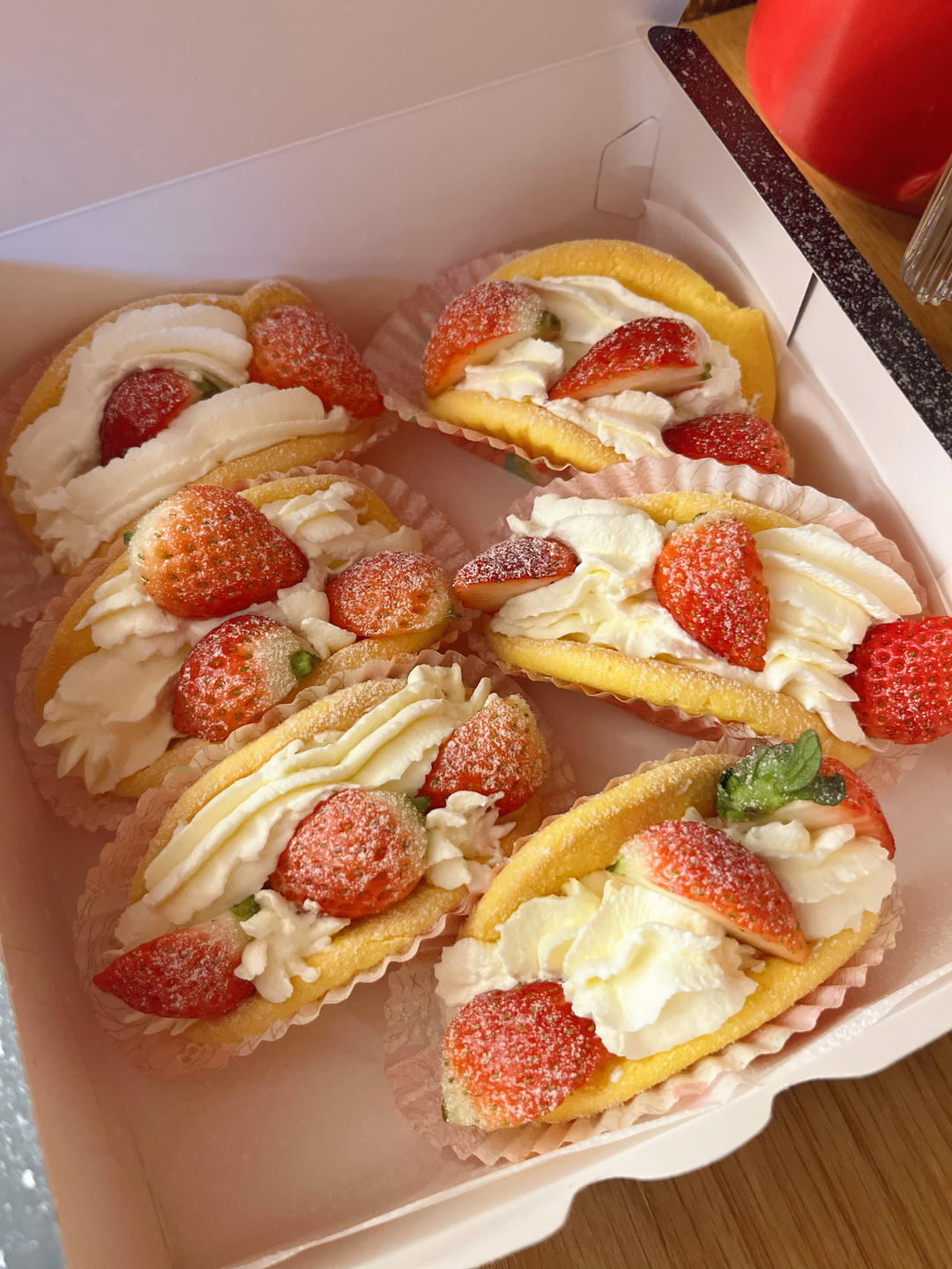 ☕️高颜值下午茶🍓草莓抱抱卷❗️一次成功❗️