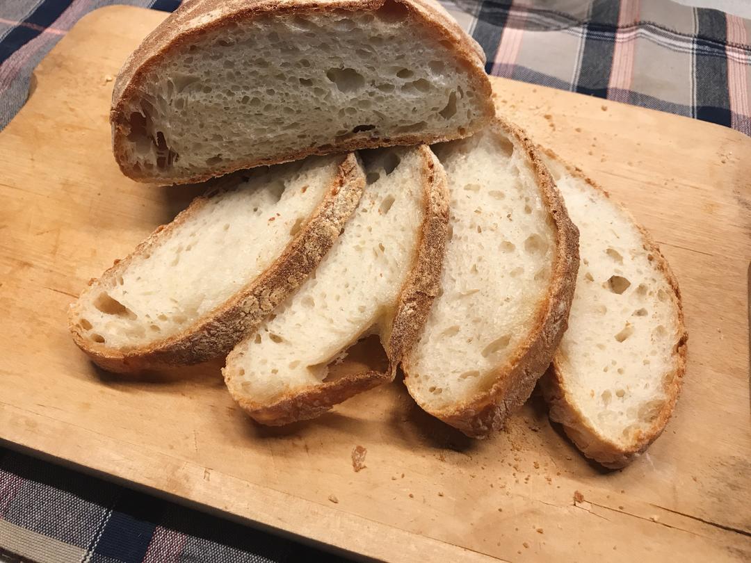 「免揉版」意大利面包中的经典~夏巴塔面包(Ciabatta）