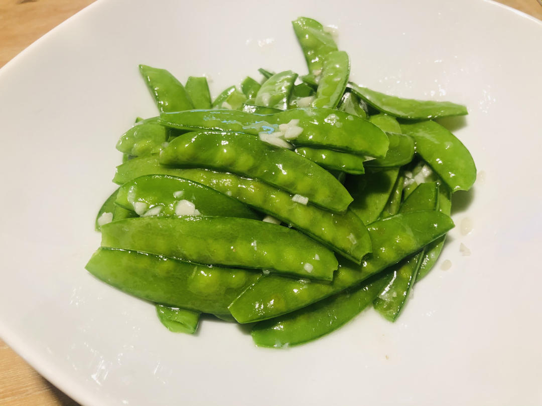 vj家做的清炒荷兰豆