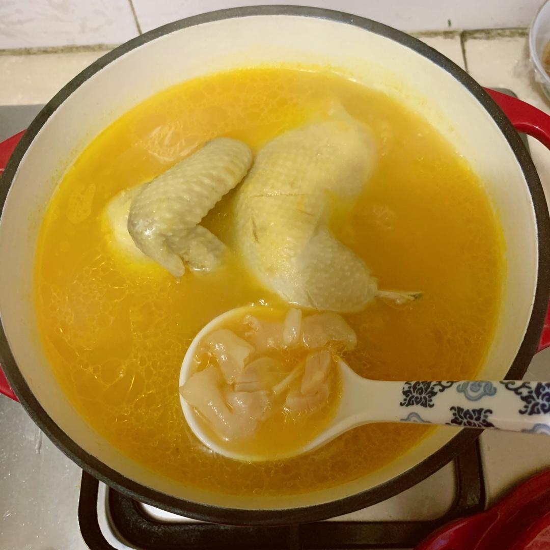 【网红花胶鸡火锅改良版】——金汤花胶鸡❥秋冬滋补