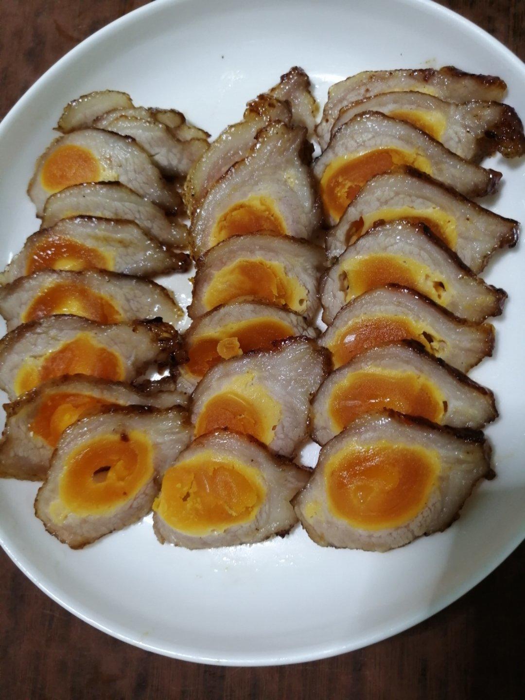 咸蛋叉烧肉-准备腌制前-制作视频