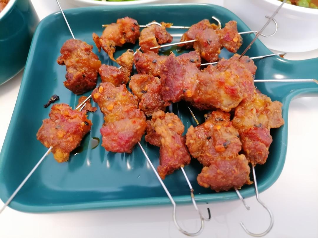 烤完不柴的电烤箱羊肉串