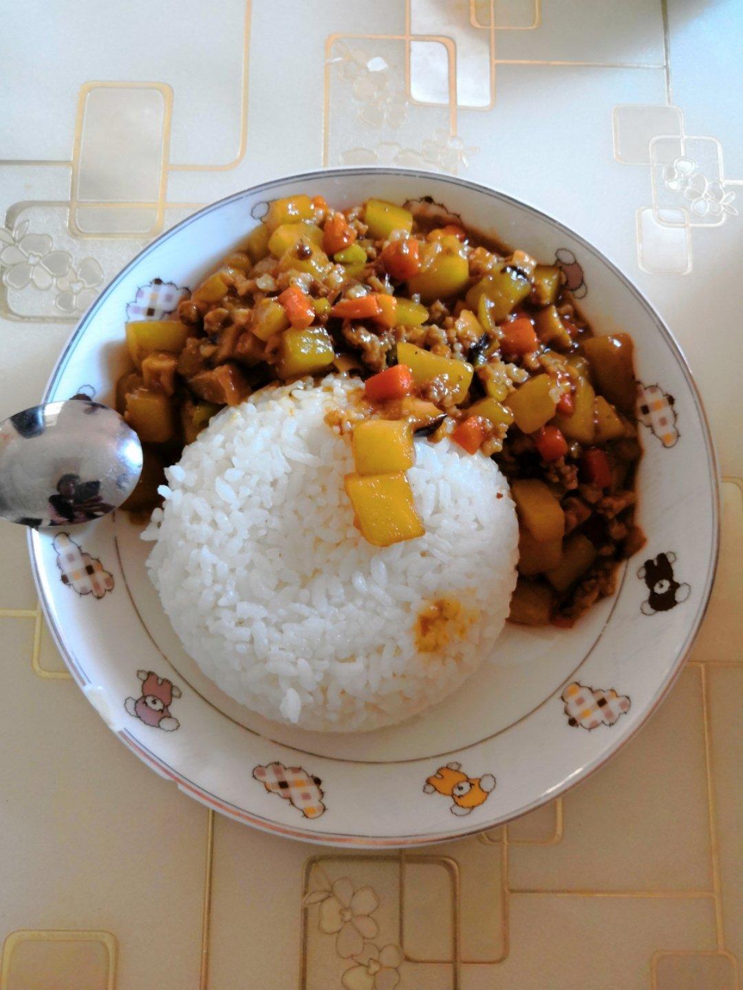㊙️香菇土豆肉沫拌饭❗️比外卖还好吃