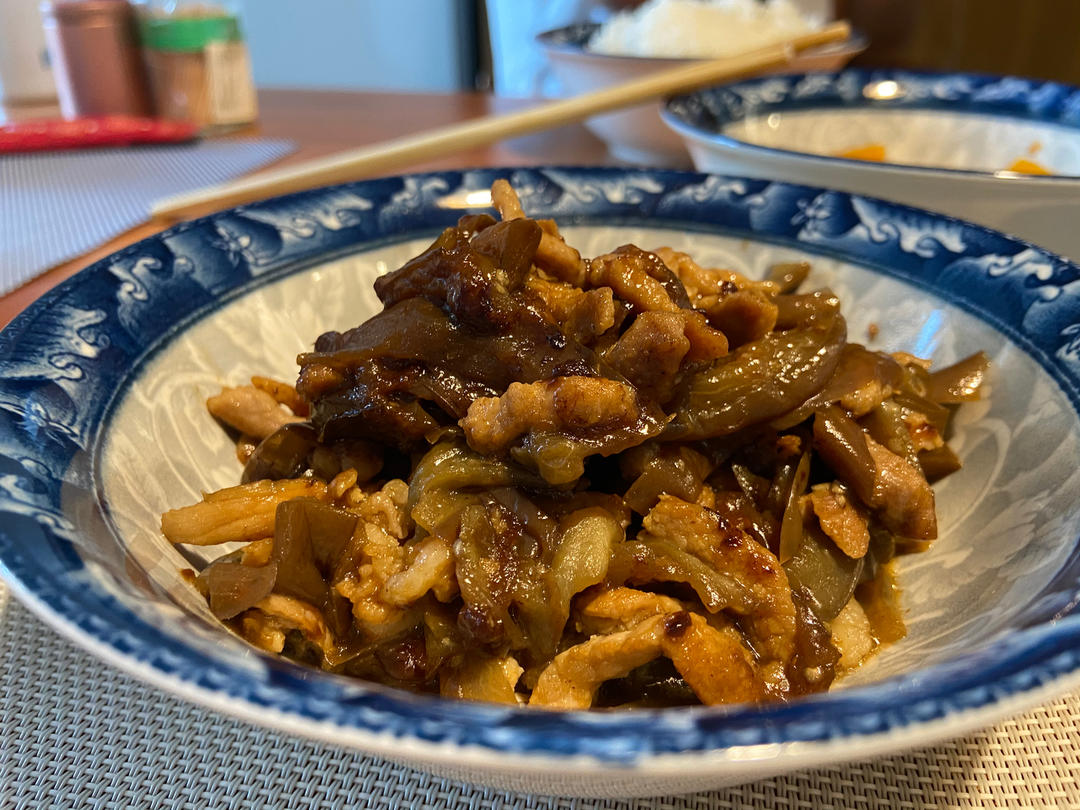 红烧肉沫茄子