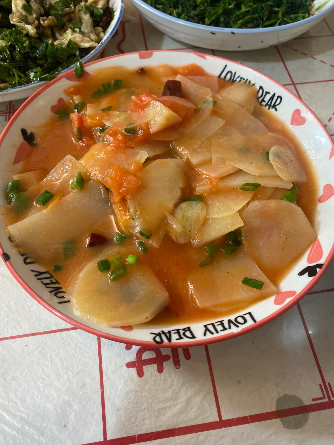 西红柿炒土豆片