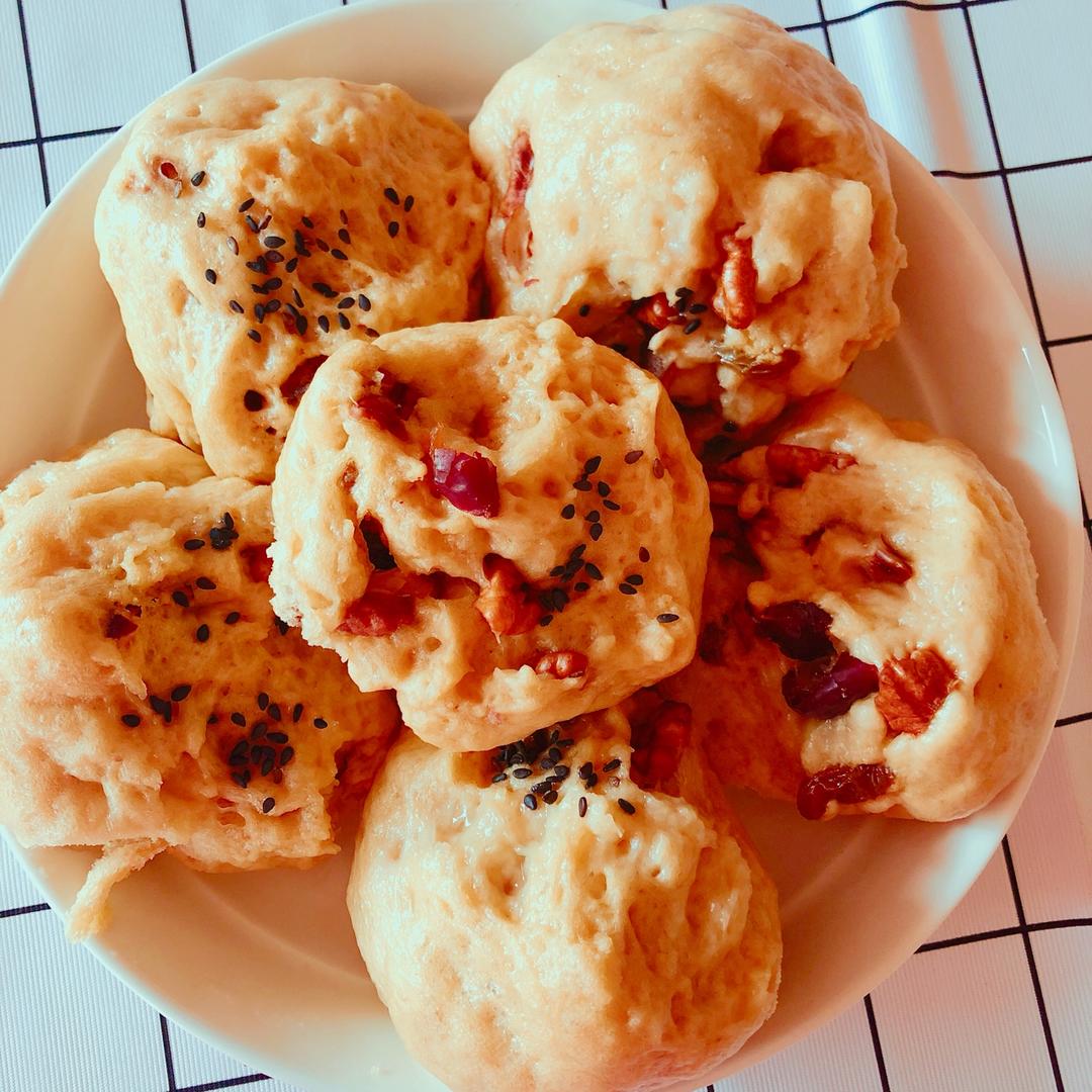 红糖燕麦开花馒头