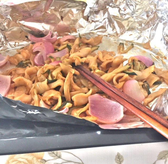 烤剩面条 [ 懒人快餐 ]