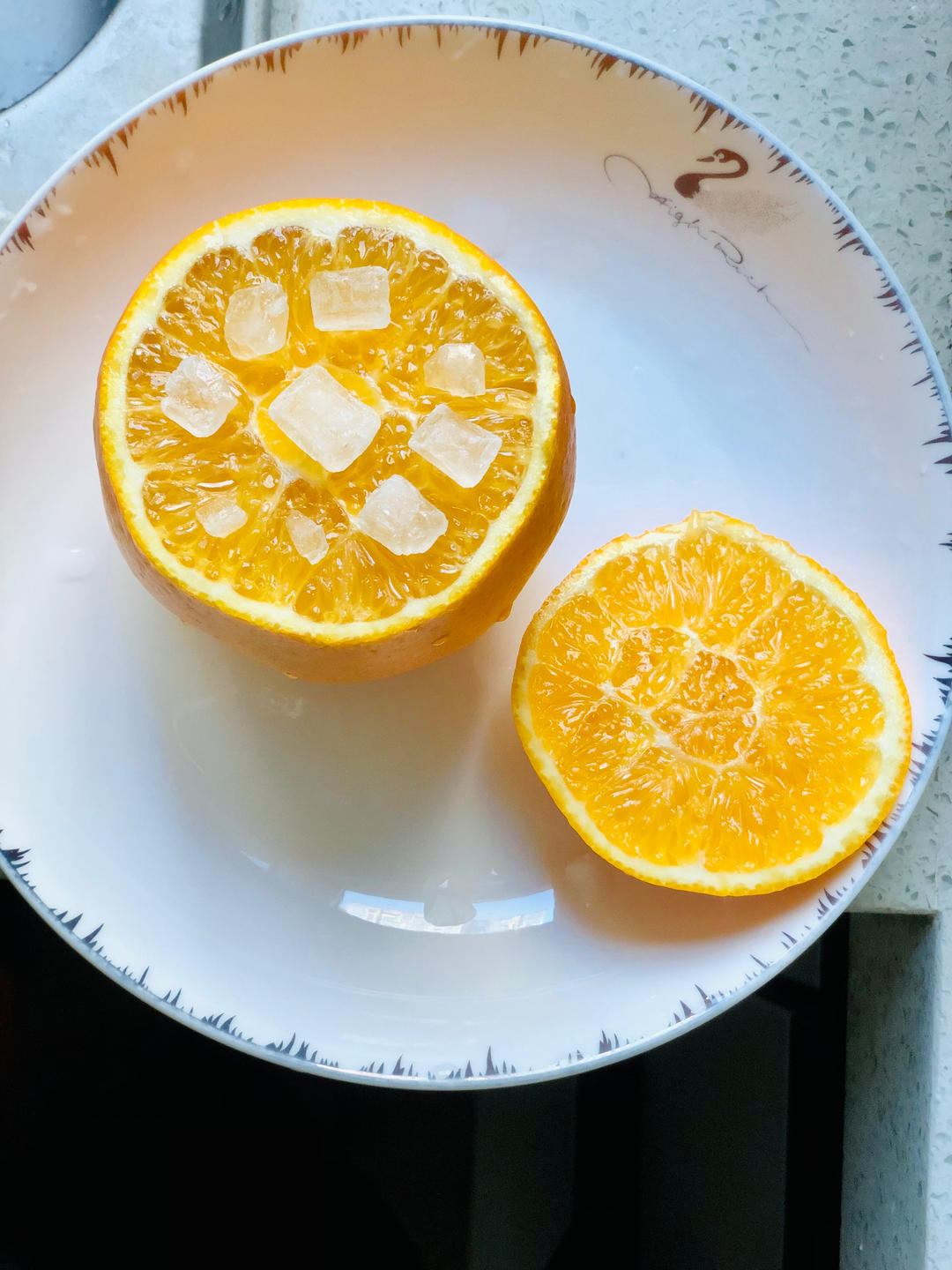 秋燥润一润，冰糖炖香橙