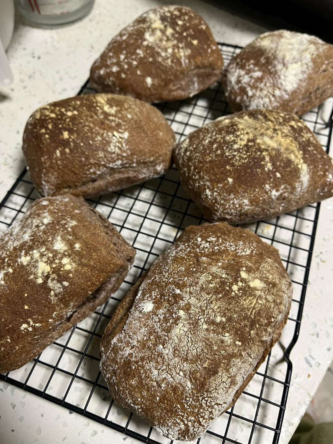 【不揉面】100%全麦拖鞋面包（恰巴塔）