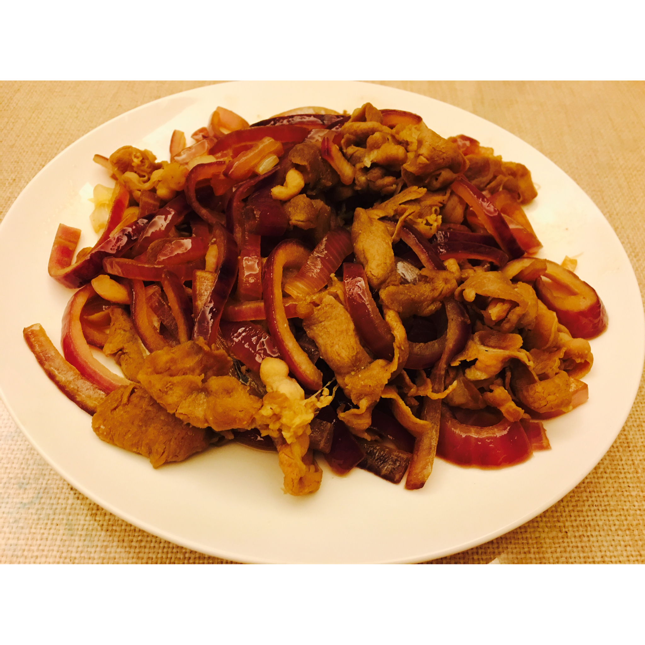 洋葱孜然羊肉片