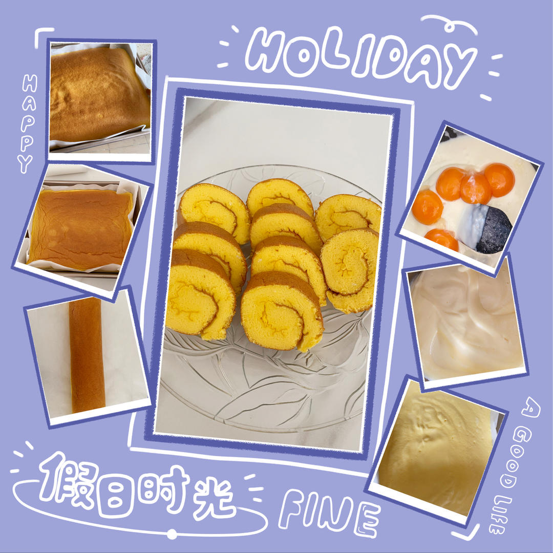 蛋糕卷这样做‼️不掉皮不开裂（小视频食谱）