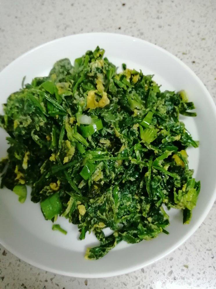 荠菜炒鸡蛋（春天的味道）
