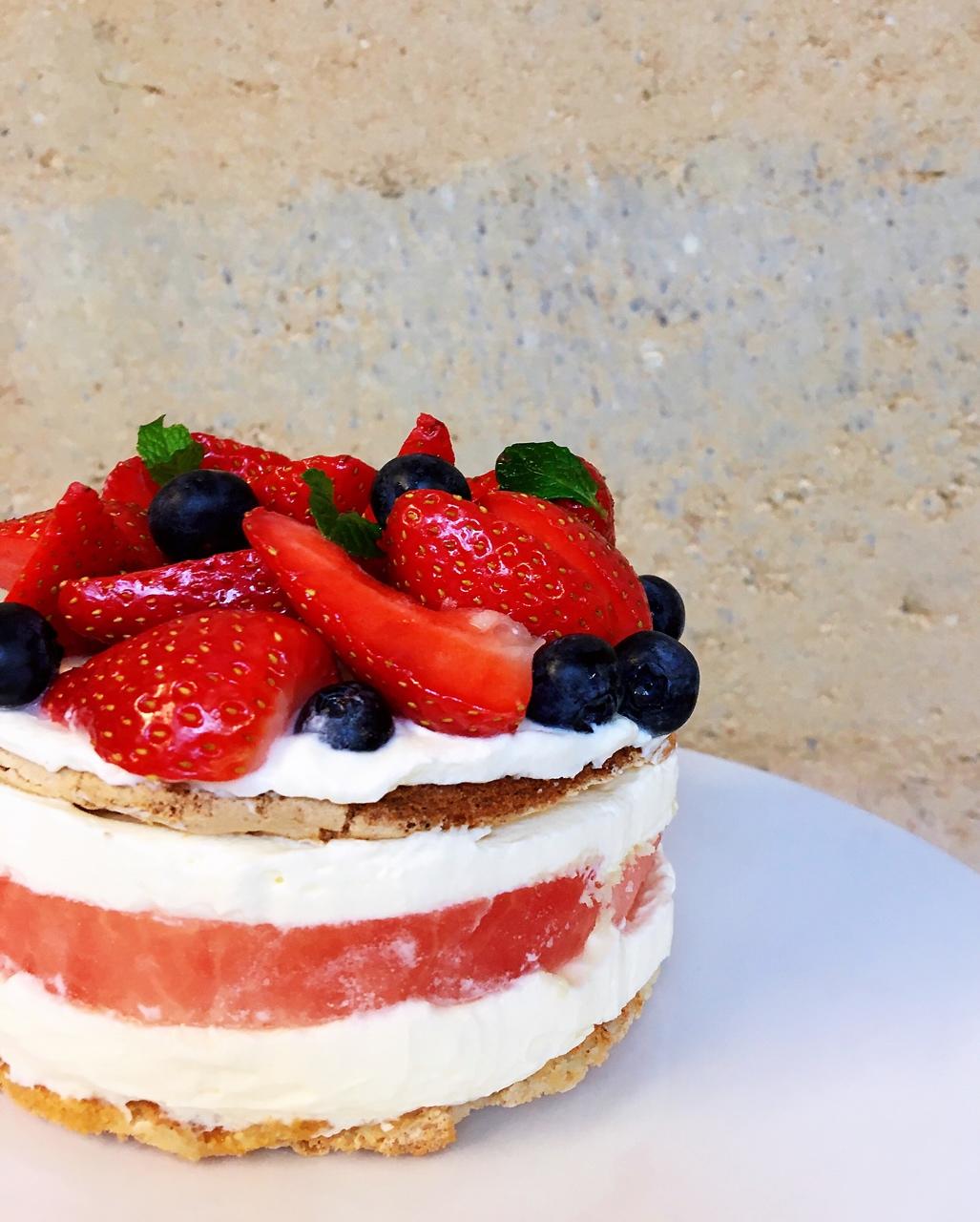 记忆悉尼-玫瑰露西瓜蛋糕