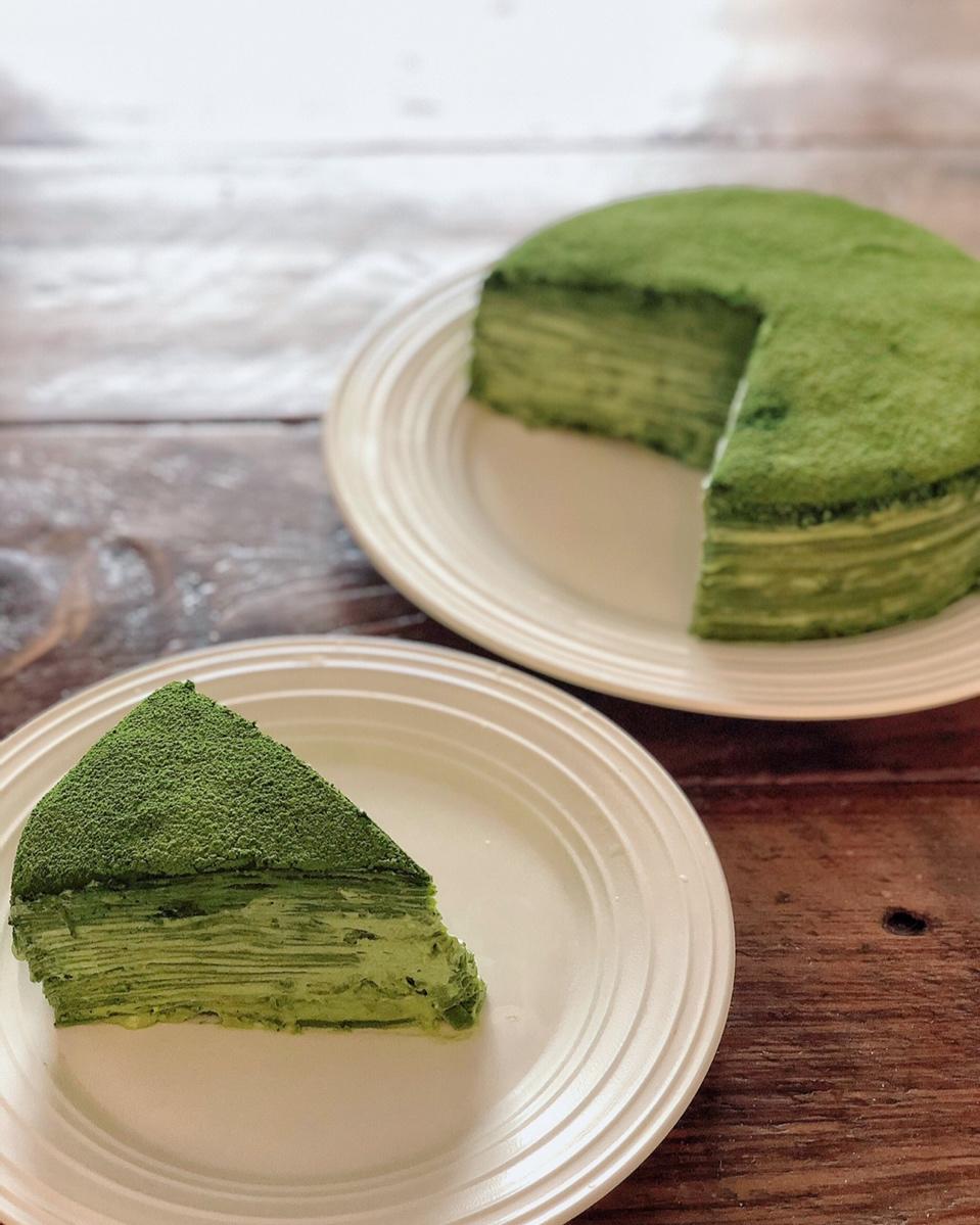 sherylqian做的ladym抹茶千层可丽饼千层蛋糕greenteamillecrepes