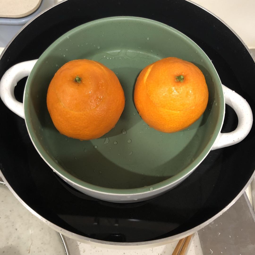 盐蒸橙子治疗咳嗽