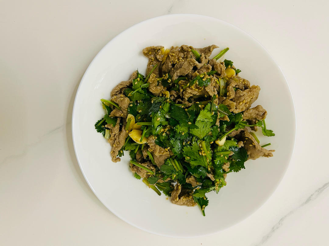 丈母娘吃了都夸的凉拌香菜牛肉