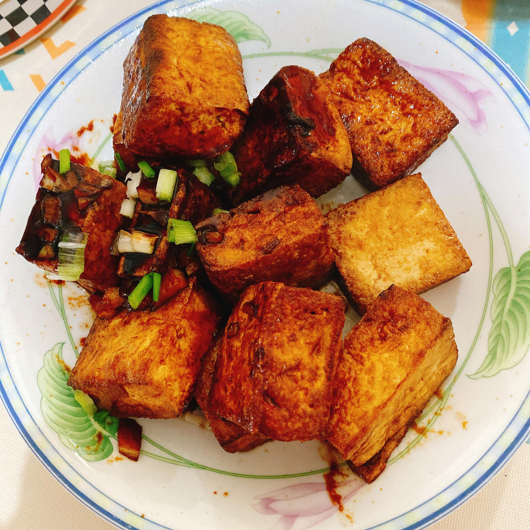 蒜香煎豆腐 炒鸡无敌美味